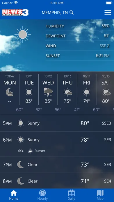 WREG Memphis Weather screenshot 1