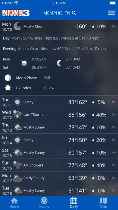 WREG Memphis Weather screenshot 2