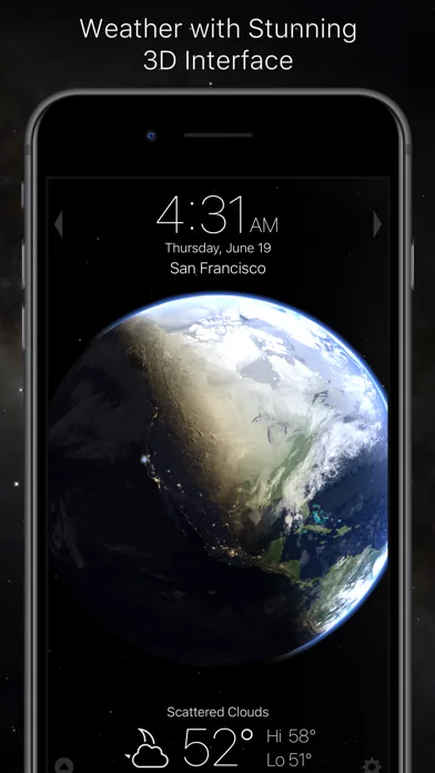 Living Earth - Clock & Weather screenshot 1