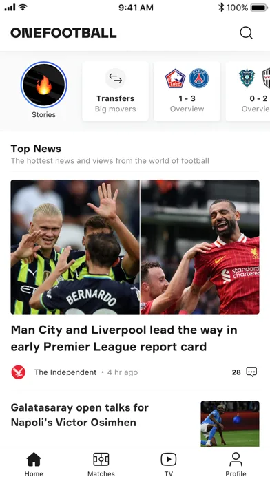 OneFootball: All Soccer Scores screenshot 1
