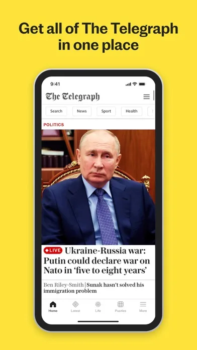 The Telegraph: UK & World News screenshot 1