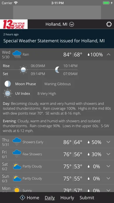 WZZM 13 Weather screenshot 2