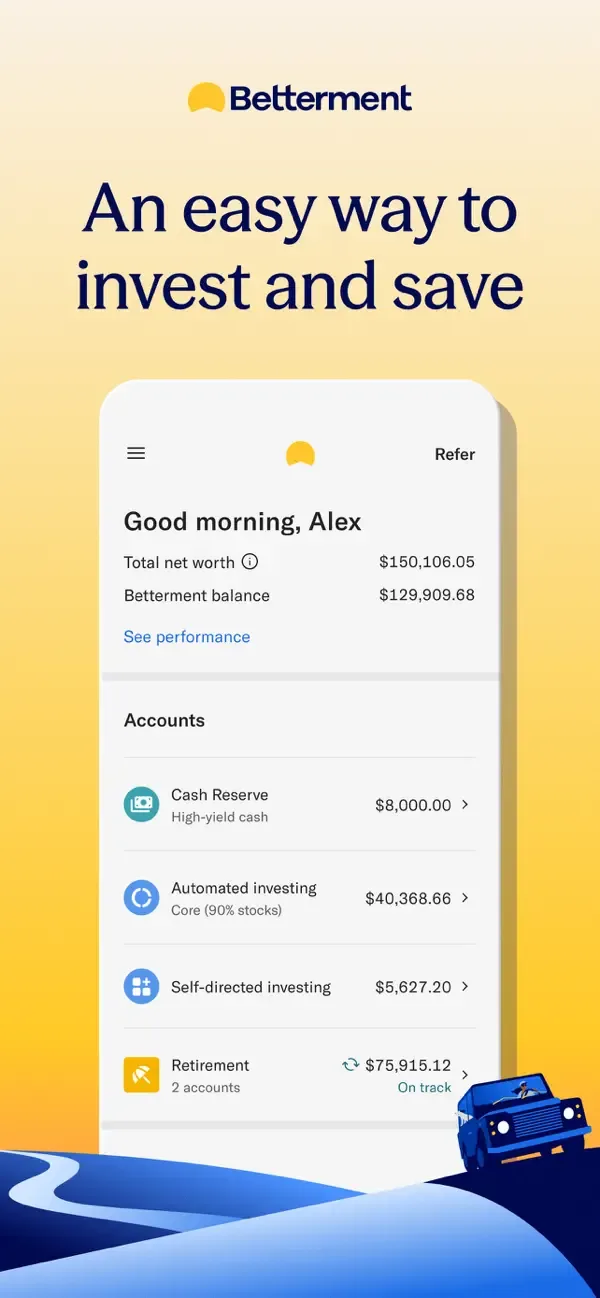 Betterment Invest & Save Money screenshot 1