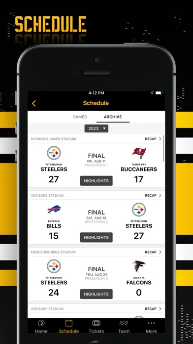 Pittsburgh Steelers screenshot 3