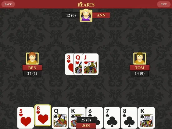Hearts Premium HD screenshot 2