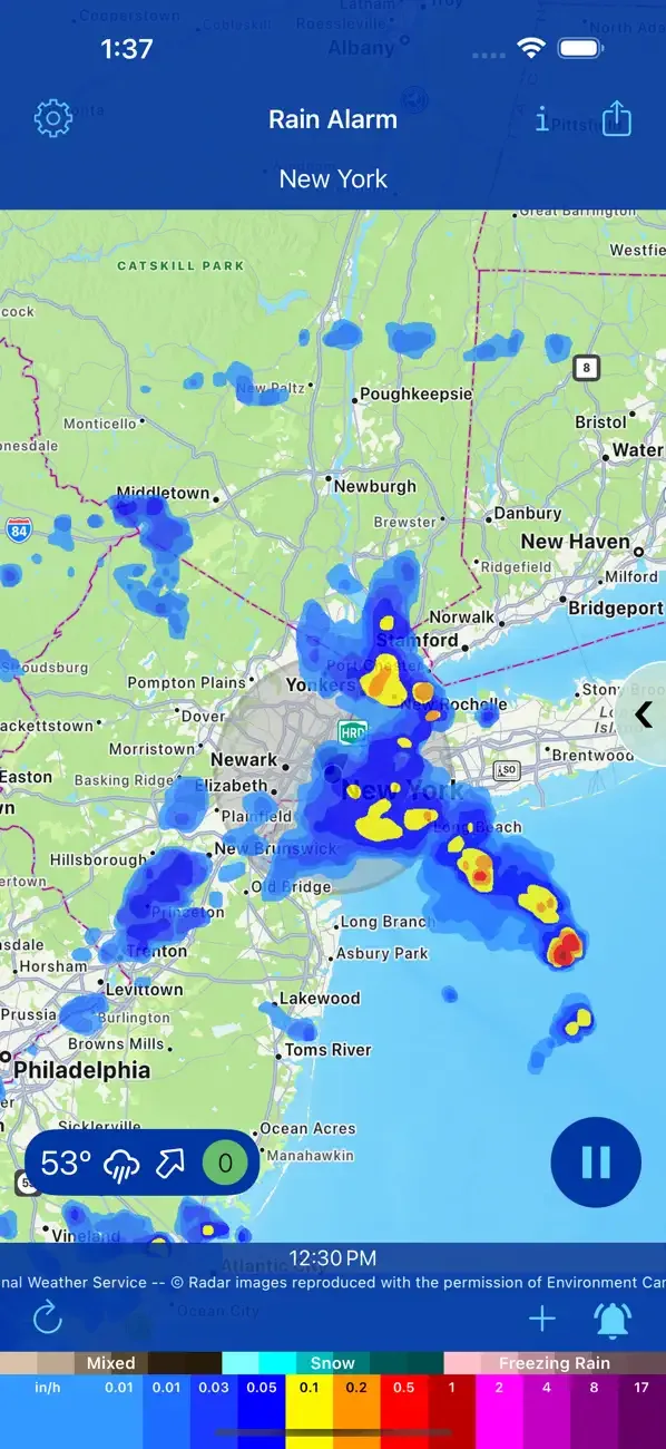 Rain Alarm Live Weather Radar screenshot 4