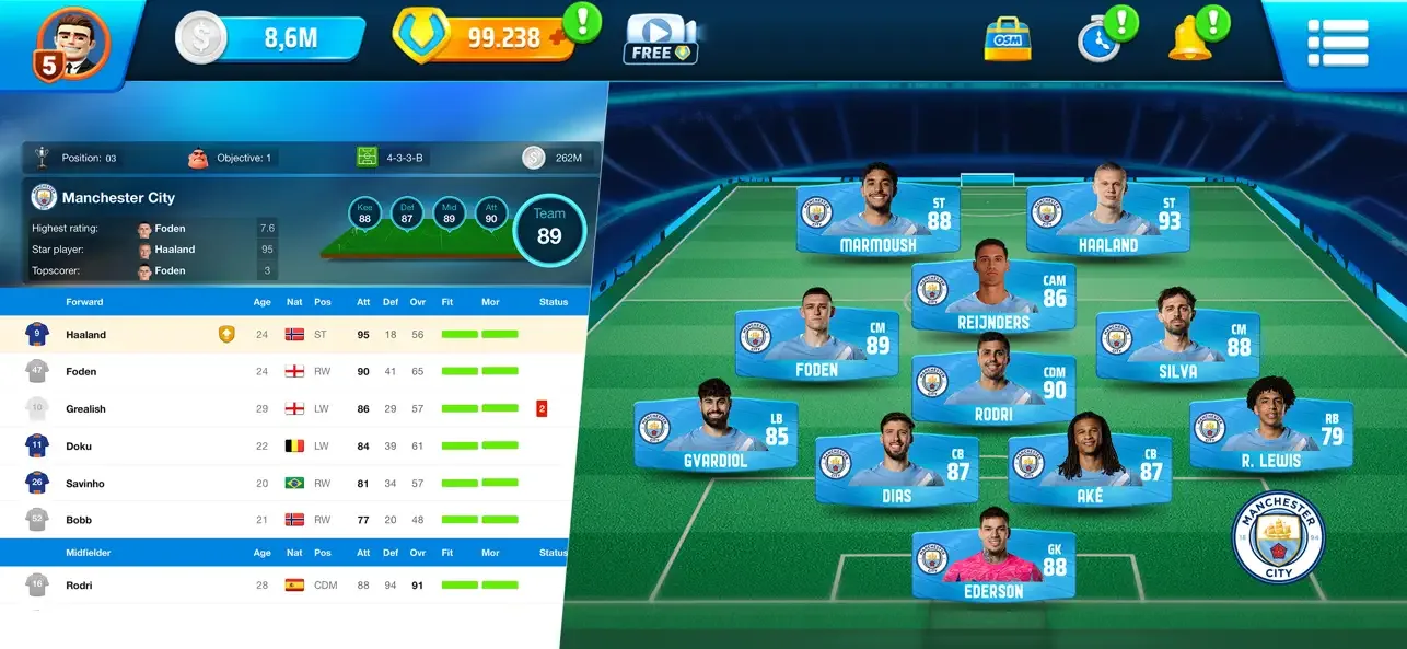Online Soccer Manager (OSM) screenshot 2
