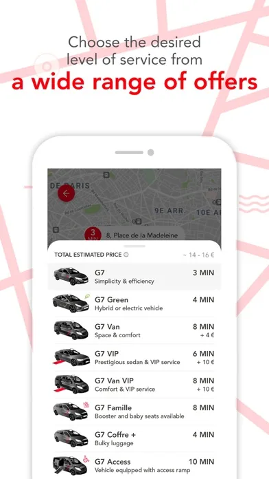 G7 TAXI - Book a taxi screenshot 3