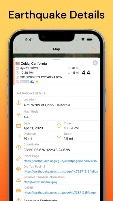 QuakeFeed Earthquake Alerts screenshot 5
