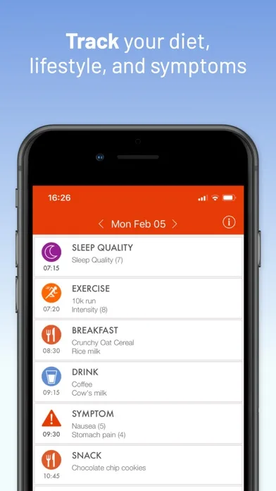 mySymptoms Food Diary screenshot 3