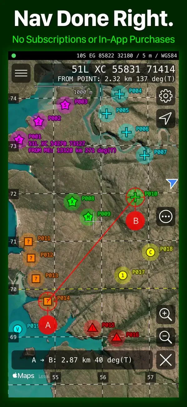 MilGPS screenshot 1