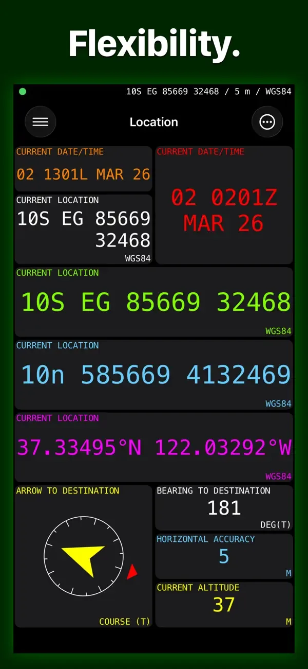 MilGPS screenshot 5