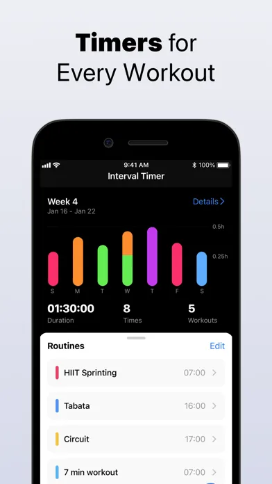 Interval Timer - Tabata Timer screenshot 2