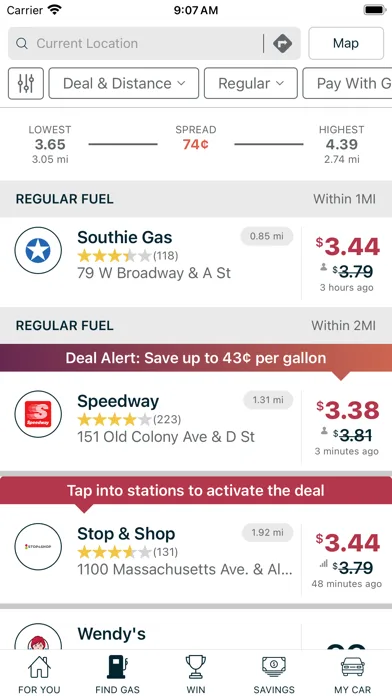 GasBuddy: Find & Pay for Gas screenshot 2