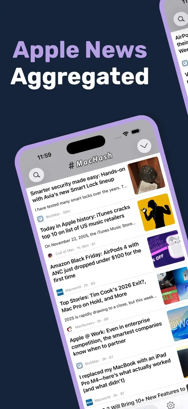 MacHash News screenshot 1