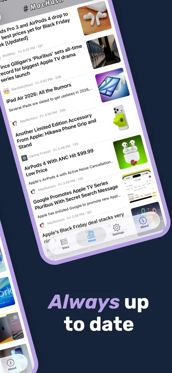 MacHash News screenshot 2