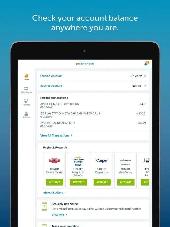 Netspend screenshot 4