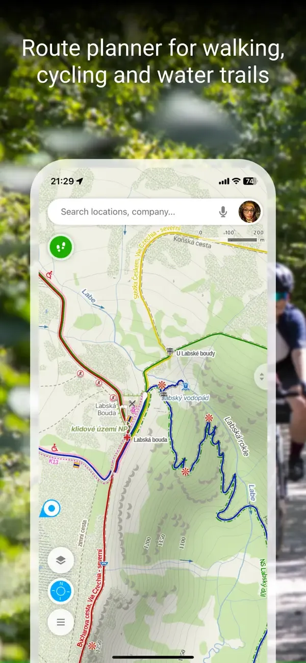 Mapy.com: Offline maps & GPS screenshot 1