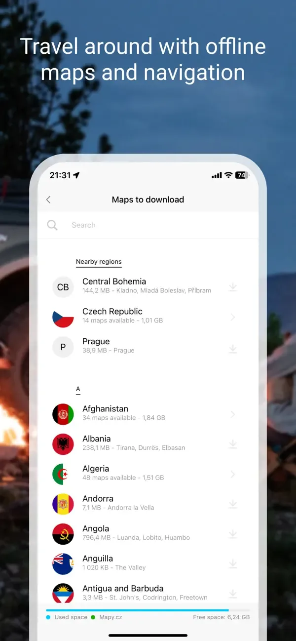 Mapy.com: Offline maps & GPS screenshot 2