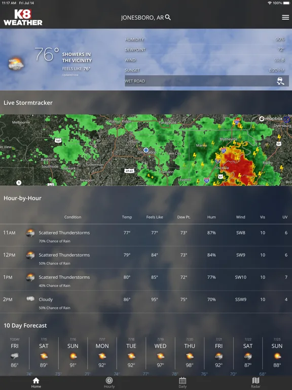 KAIT Region 8 Weather screenshot 5