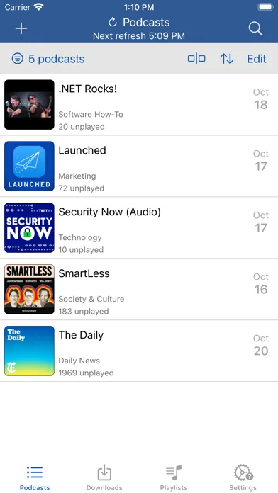 iCatcher! Podcast Player screenshot 1
