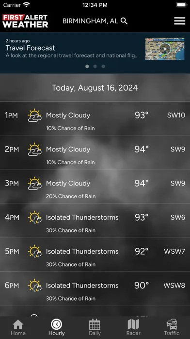 WBRC First Alert Weather screenshot 2