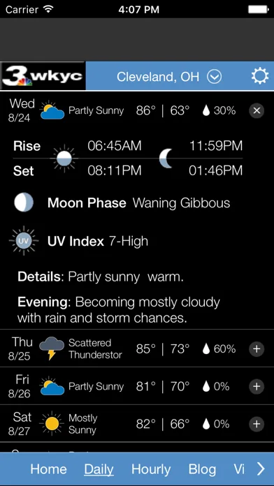WKYC Weather screenshot 2
