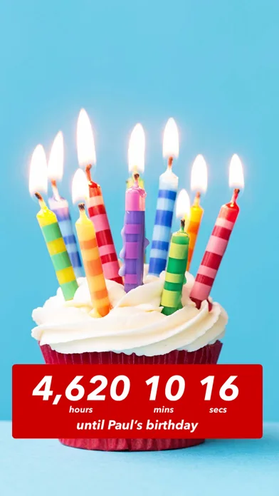 Birthday Countdown ‎ screenshot 1