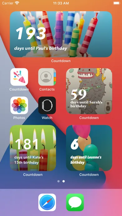 Birthday Countdown ‎ screenshot 2