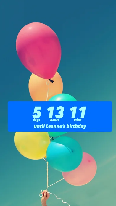 Birthday Countdown ‎ screenshot 3