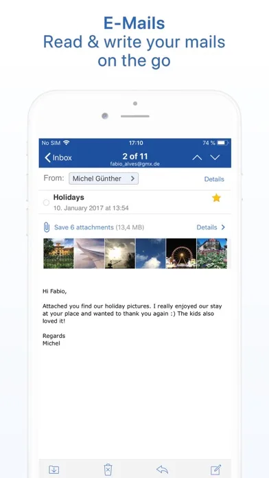 GMX - Mail & Cloud screenshot 1