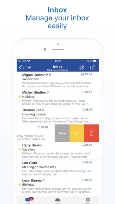 GMX - Mail & Cloud screenshot 2