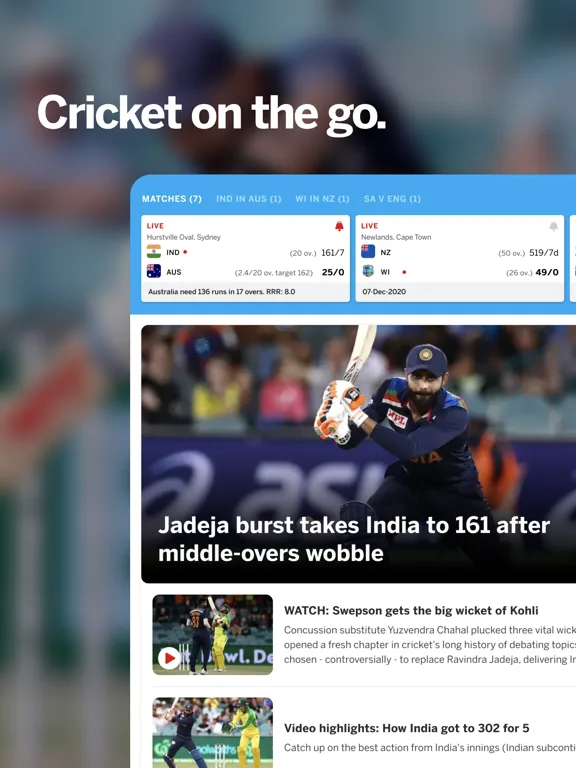 ESPNcricinfo - Cricket Scores screenshot 1
