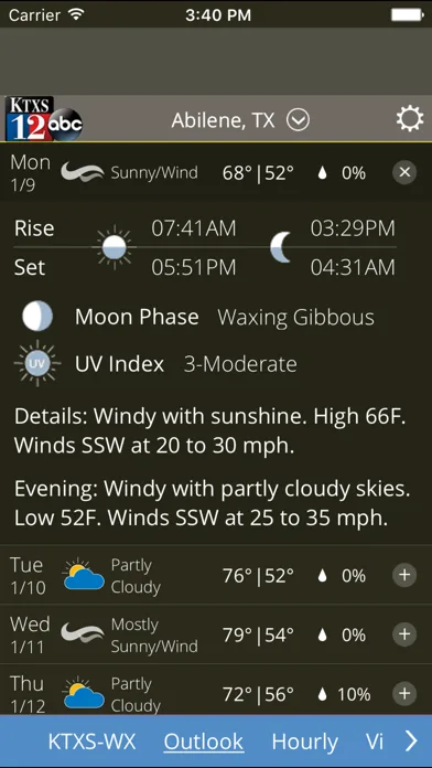 KTXS Weather screenshot 2