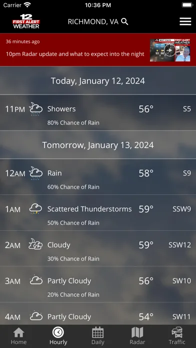 WWBT First Alert Weather screenshot 2