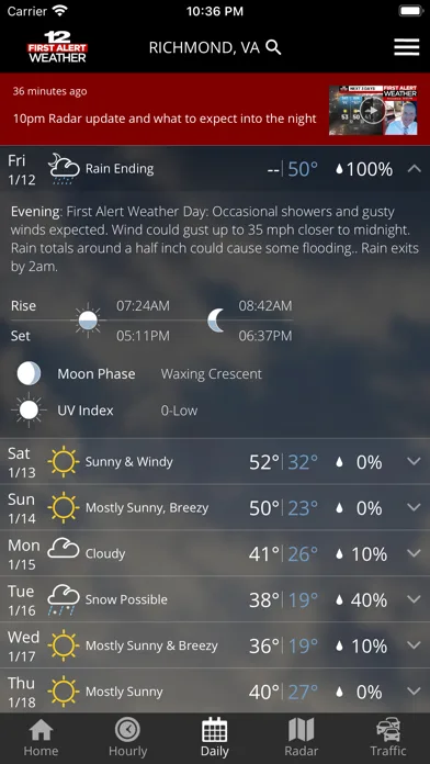 WWBT First Alert Weather screenshot 3