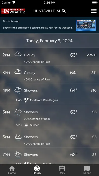 WAFF 48 First Alert Weather screenshot 2