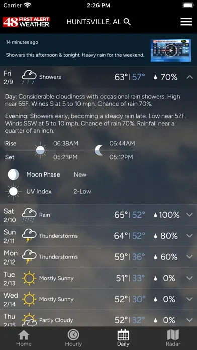 WAFF 48 First Alert Weather screenshot 3