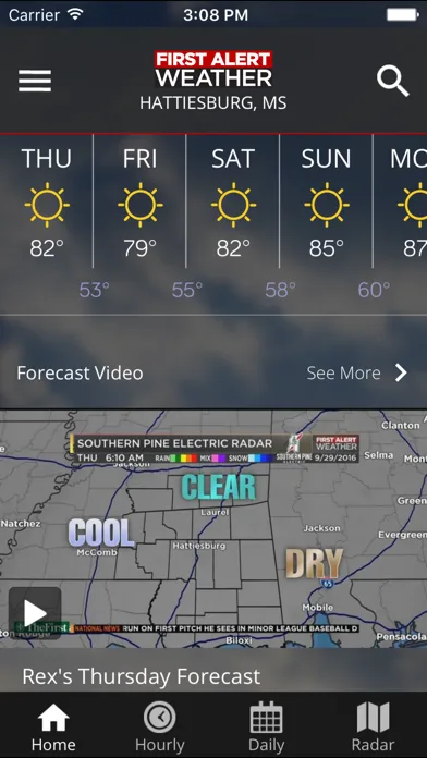 WDAM 7 First Alert Weather screenshot 2