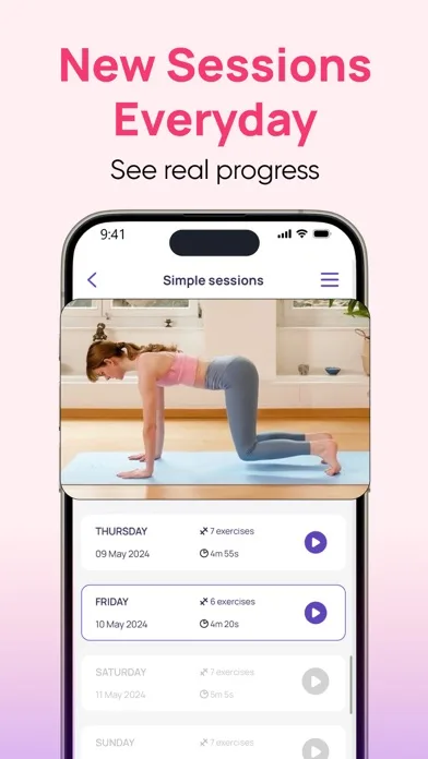 5 Minute Pilates Workout screenshot 4