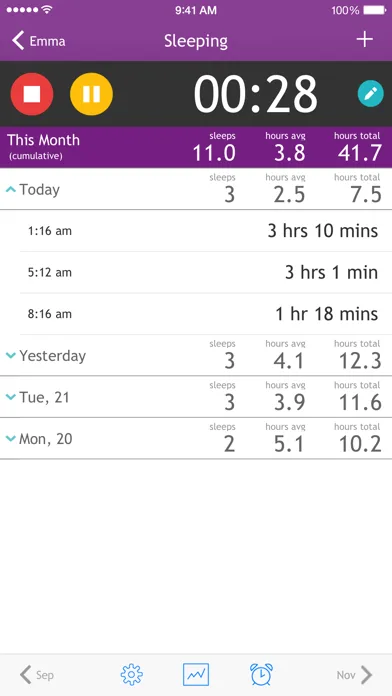 Baby Breastfeeding Tracker screenshot 3