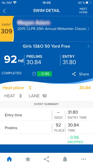 Meet Mobile: Swim screenshot 5