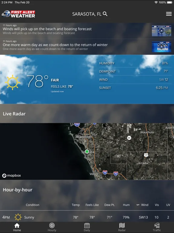 ABC7 WWSB First Alert Weather screenshot 4