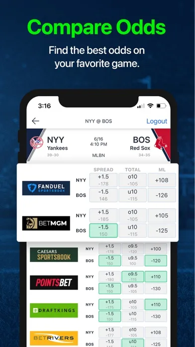 Scores and Odds Sports Betting screenshot 4