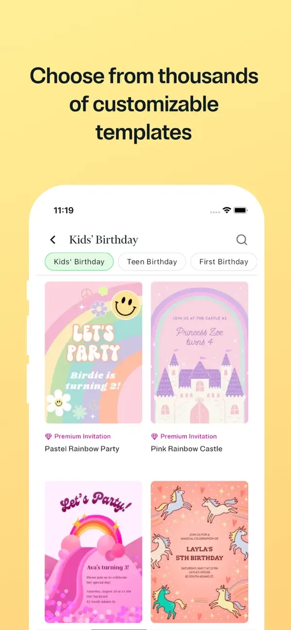 Evite: Party Invitation Maker screenshot 2