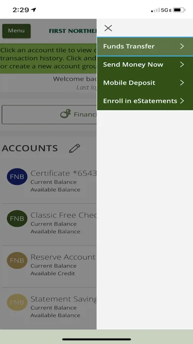 First Northern Mobile Banking screenshot 2