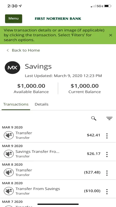 First Northern Mobile Banking screenshot 4