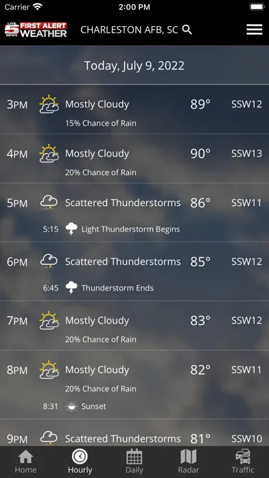 WCSC Live 5 Weather screenshot 1