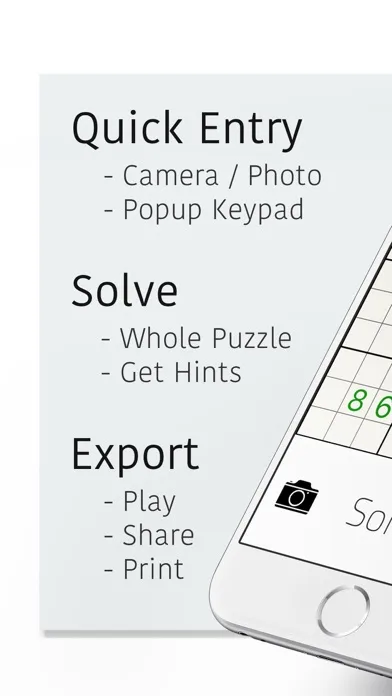 Sudoku Solver: Hint or Solve screenshot 1