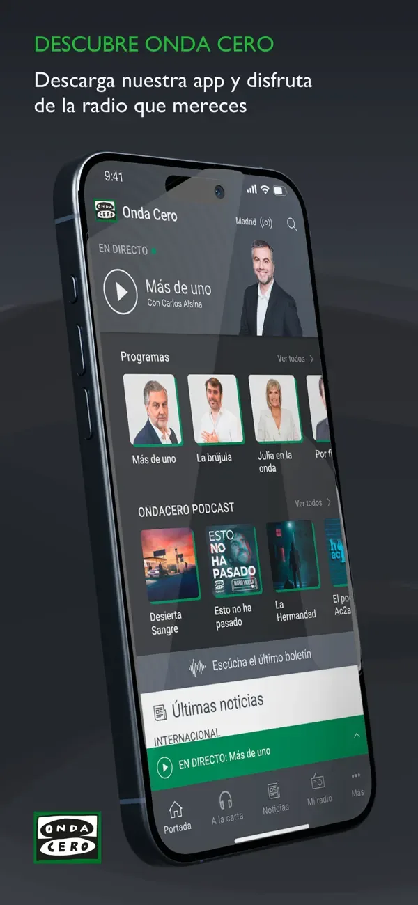 Onda Cero: Radio FM y Podcast screenshot 1